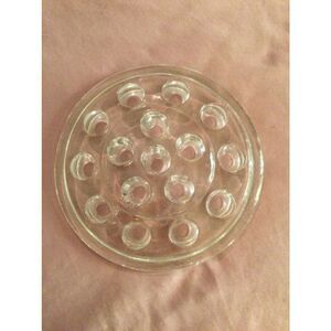 Vintage Heavy Glass 
Flower Frog